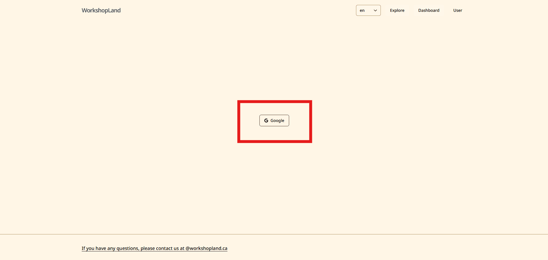 Step 2: Login / Register an account