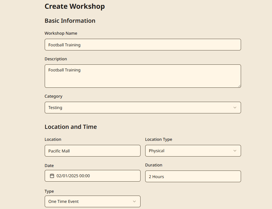 Step 5.1: Fill in the required fields
