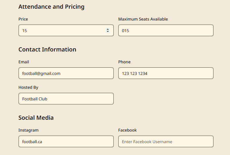 Step 5.2: Contiune fill in more details